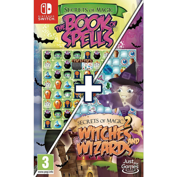 Secrets of Magic: The Book of Spells / Secrets of Magic 2: Witches and Wizards - 2 Game Bundle [Nintendo Switch]