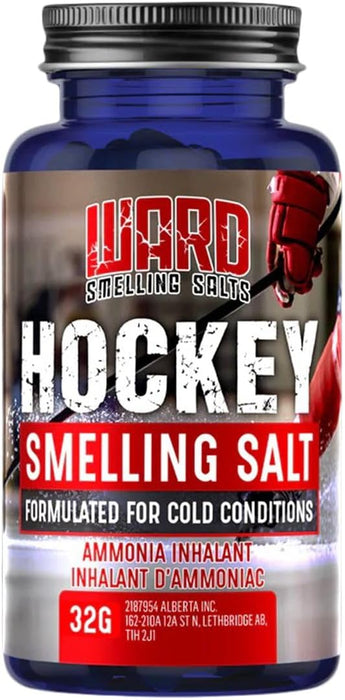 Ward Smelling Salts: Hockey Smelling Salts - Formulated for Cold Conditions, Gym, Powerlift Training- Ammonia Inhalants 32g