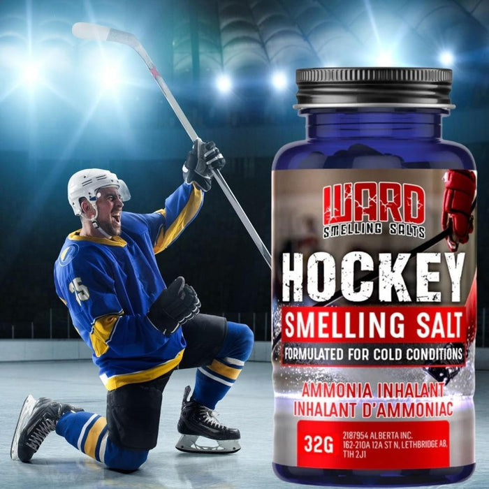 Ward Smelling Salts: Hockey Smelling Salts - Formulated for Cold Conditions, Gym, Powerlift Training- Ammonia Inhalants 32g