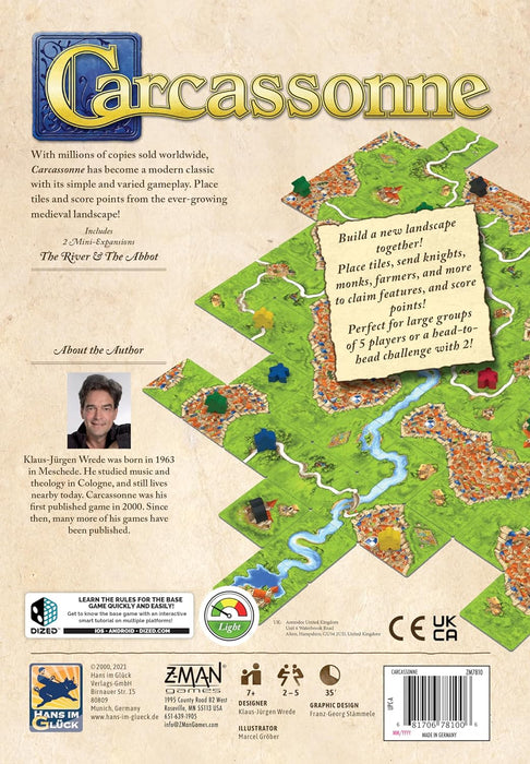 Carcassonne 2.0 New Edition [Board Game, 2-5 Players]