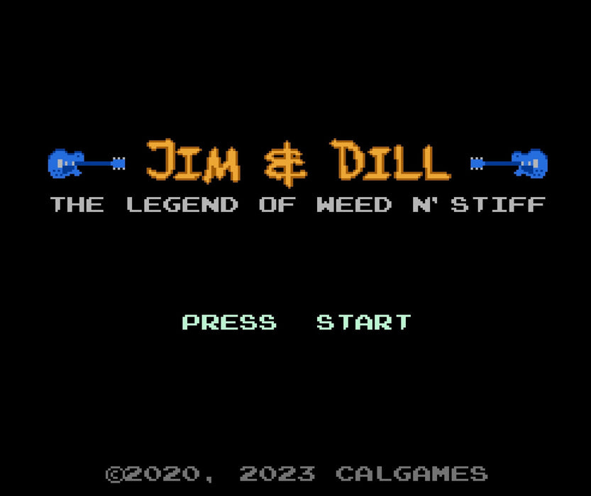 Jim & Dill: The Legend of Weed N' Stiff - NES Release Standard & Silver [NES]