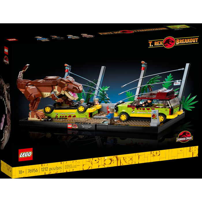 LEGO Jurassic Park: T. Rex Breakout - 1212 Piece Building Kit [LEGO, #76956]
