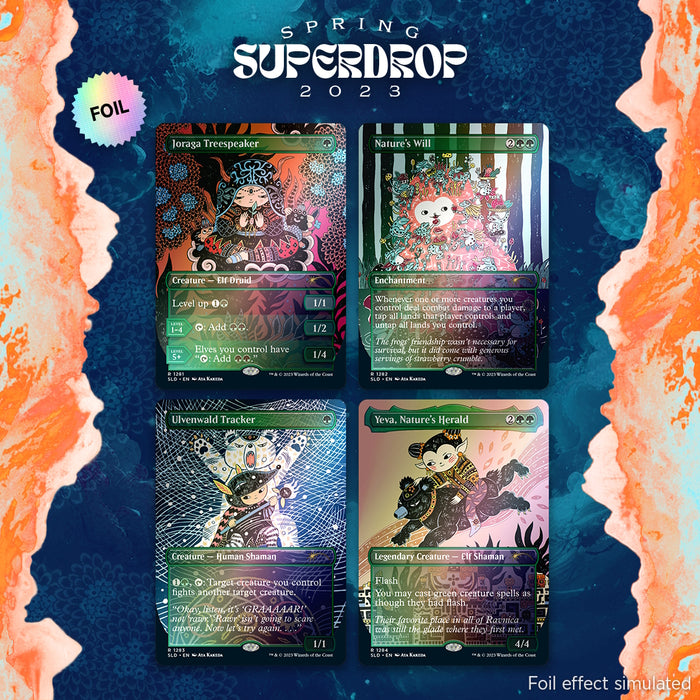 Magic: The Gathering TCG - Secret Lair Spring Superdrop 2023 - Nature is Adorable - Foil Edition
