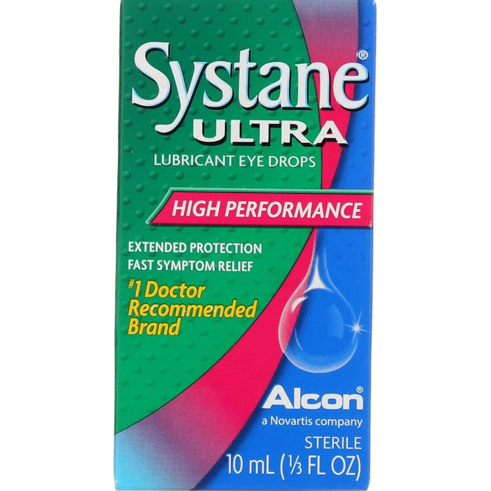 Systane Ultra Eye Drops Lubricant High Performance - 3 Pack x 10 mL [.33 fl oz]  Bottles