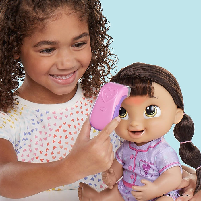 Baby Alive Lulu Achoo Doll - 12-Inch Interactive Doctor Play Toy - Brown Hair [Toys, Ages 3+]