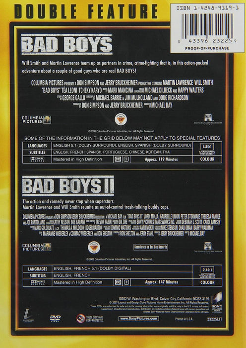 Bad Boys / Bad Boys II [DVD Box Set]