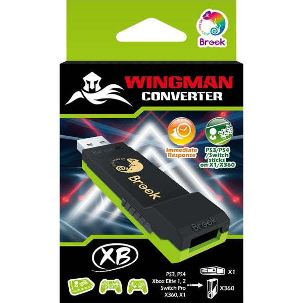 Brook Wingman Converter XB Support - Controller Adapter for PS3 / PS4 / PS5 / Xbox 360 / Xbox One / Xbox Series X/S / Switch Pro to Xbox [Cross-Platform Accessory]