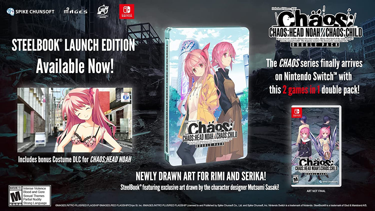 Chaos;Head Noah & Chaos;Child Double Pack - SteelBook Launch Edition [Nintendo Switch]