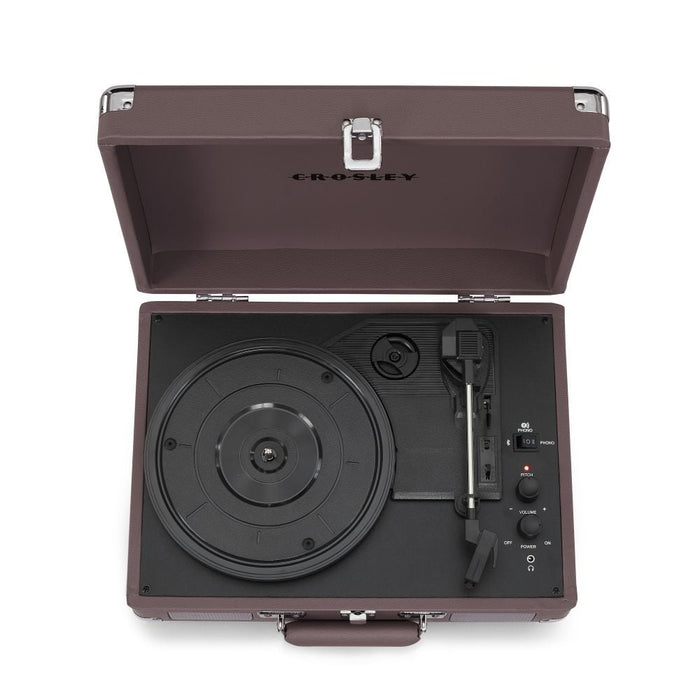 Crosley Cruiser Plus Vintage 3-Speed Bluetooth in/Out Suitcase Vinyl Record Player Turntable - Ash - CR8005F-PS [Electronics]