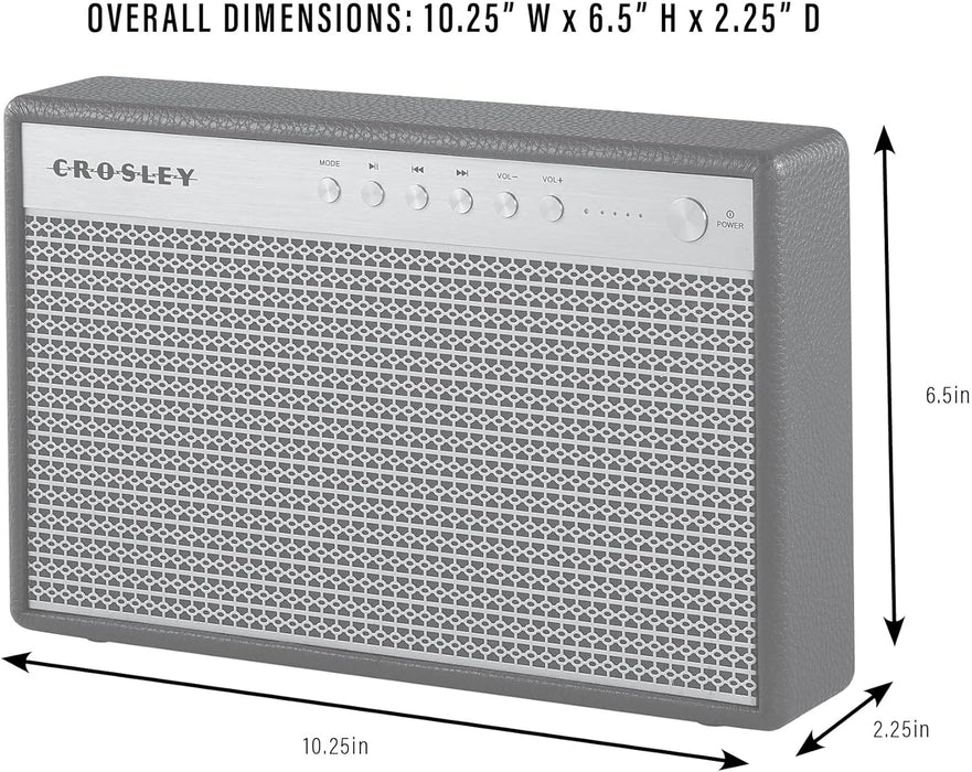 Crosley: Montero Portable Rechargeable Bluetooth Speaker - Black - CR3112A-BK [Electronics]