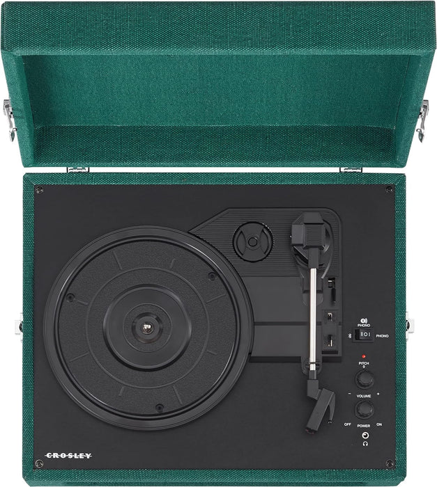 Crosley Voyager Vintage 3-Speed Bluetooth In/Out Vinyl Record Player Turntable - Dark Aegean - CR8017B-DA [Electronics]