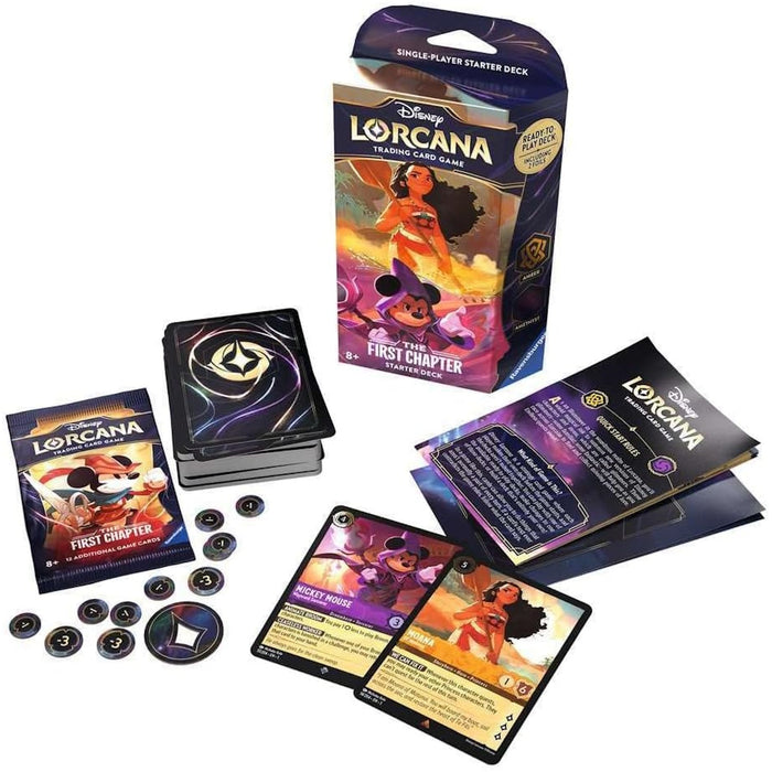 Disney Lorcana Trading Card Game: The First Chapter - Starter Deck Bundle
