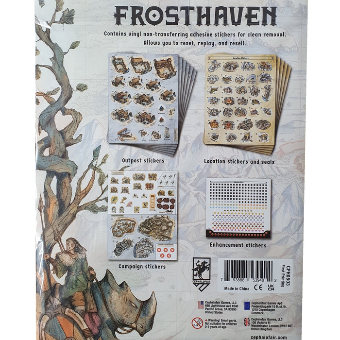 Frosthaven: Removeable Sticker Set [Board Game Accessory, 1 - 4 Players]