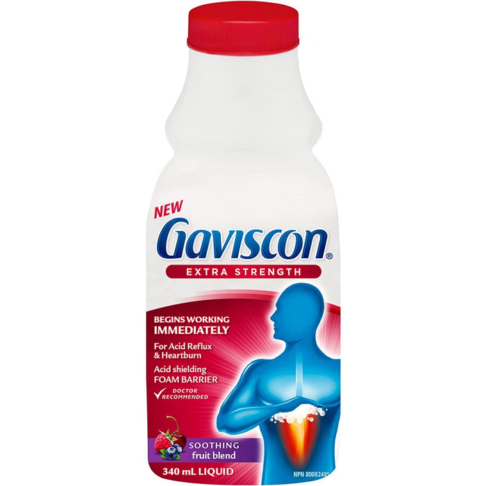 Gaviscon Liquid Extra Strength Antacid - Fruit Blend - 340 mL [Healthcare]