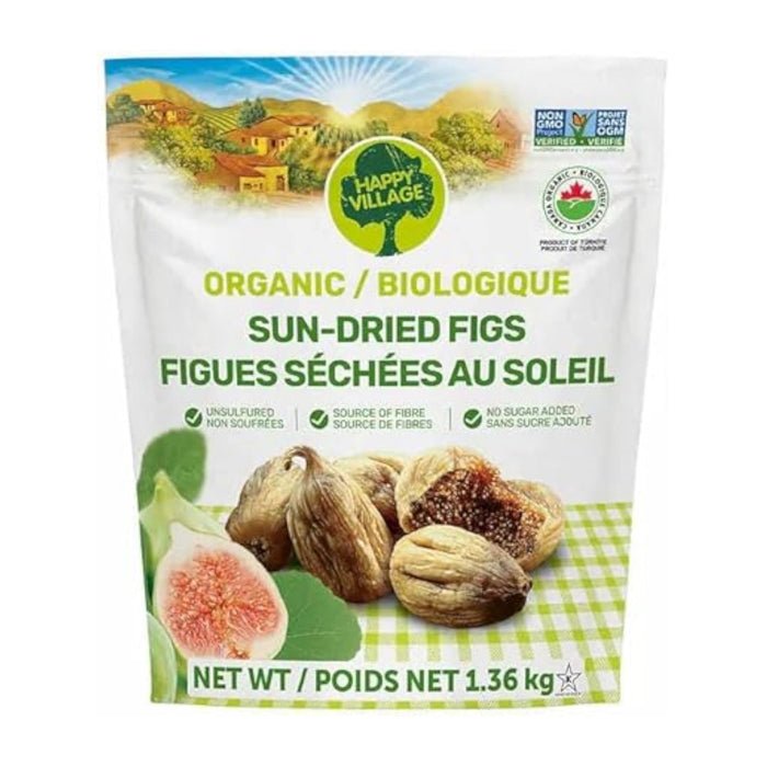 Happy Village Organic: Sun Dried Figs - 1.36 kg [Snacks & Sundries]