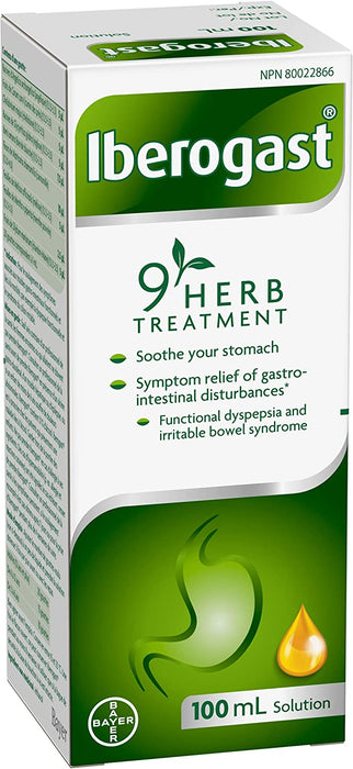 Iberogast 9 Herb Treatment, Gastro-intestinal Disturbance Symptom Relief - 100mL [Healthcare]