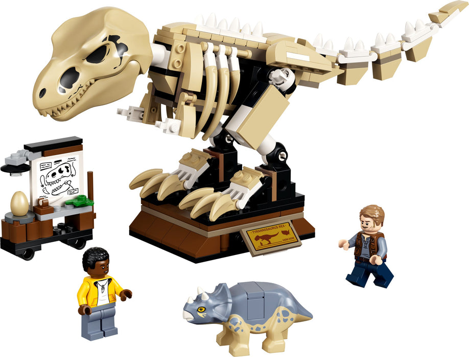 LEGO Jurassic World: T. rex Dinosaur Fossil Exhibition - 198 Piece Building Kit [LEGO, #76940]