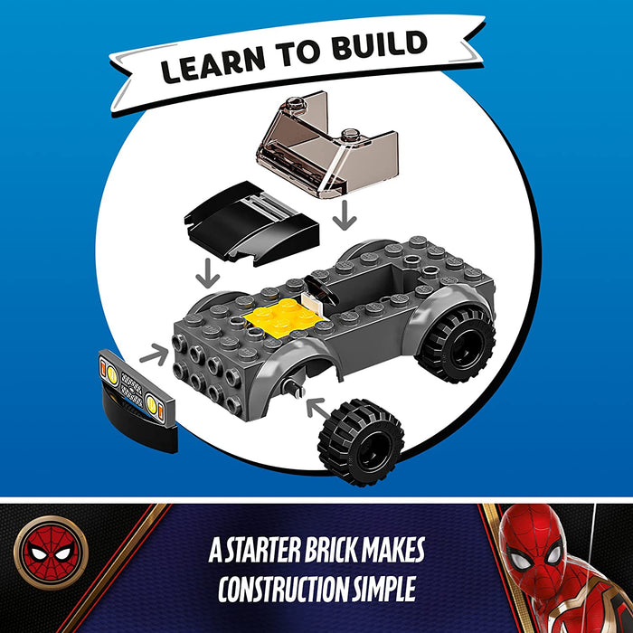 LEGO Marvel Spider-Man: Spider-Man vs. MysterioÃ¢â‚¬â„¢s Drone Attack - 73 Piece Building Kit [LEGO, #76184]