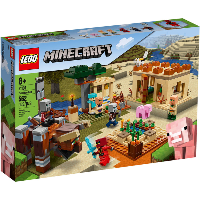 LEGO Minecraft: The Illager Raid - 562 Piece Building Kit [LEGO, #21160]