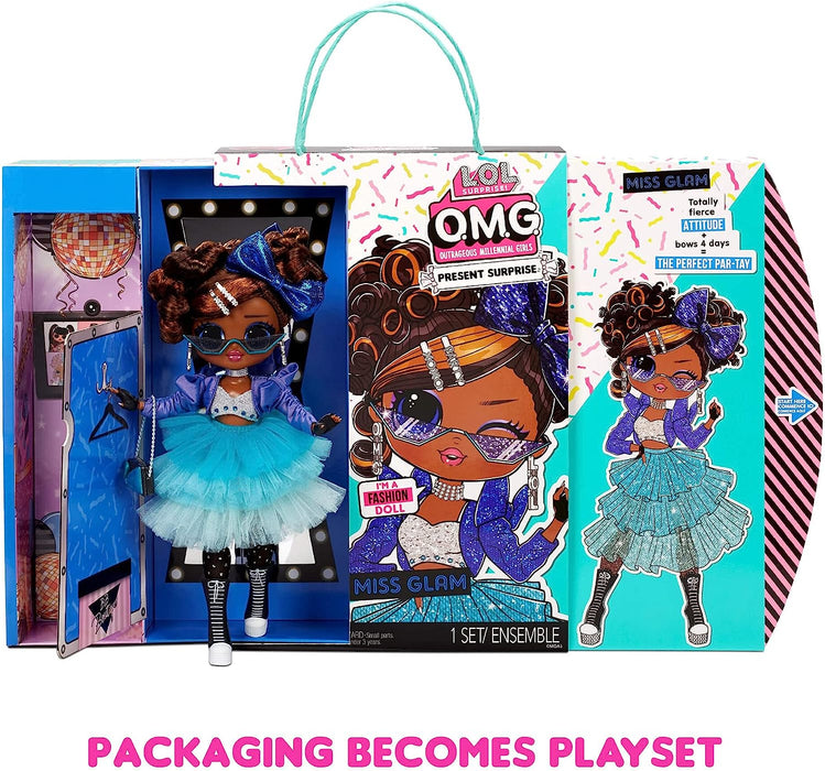 L.O.L. Surprise! O.M.G. Present Surprise Miss Glam Fashion Doll with 20 Surprises [Toys, Ages 3+]