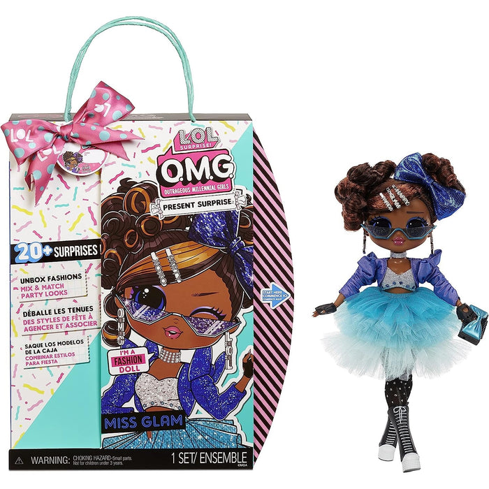 L.O.L. Surprise! O.M.G. Present Surprise Miss Glam Fashion Doll with 20 Surprises [Toys, Ages 3+]