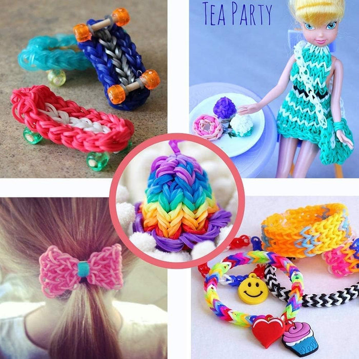 DIY Loom Bands with 23 Colors - Bracelet Making Kit For Kids [Toys, Ages 3+]