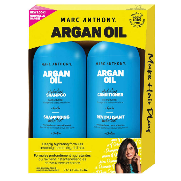 Marc Anthony: Argan Oil  of Morocco - Hydrating Professional Shampoo & Conditioner Set 2 x 1L / 33.8 fl oz [Hair Care]