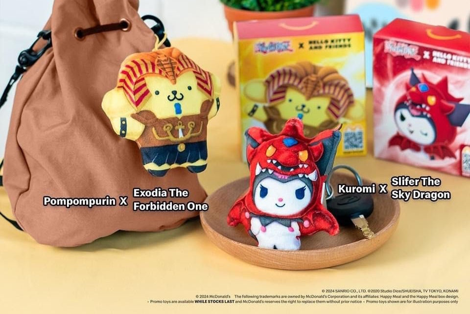 Yu-Gi-Oh x Hello Kitty & Friends x McDonald's Plush Figures - Limited Edition - Complete Set