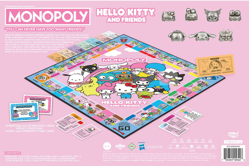 Monopoly: Hello Kitty and Friends [Board Game, 2-6 Players]