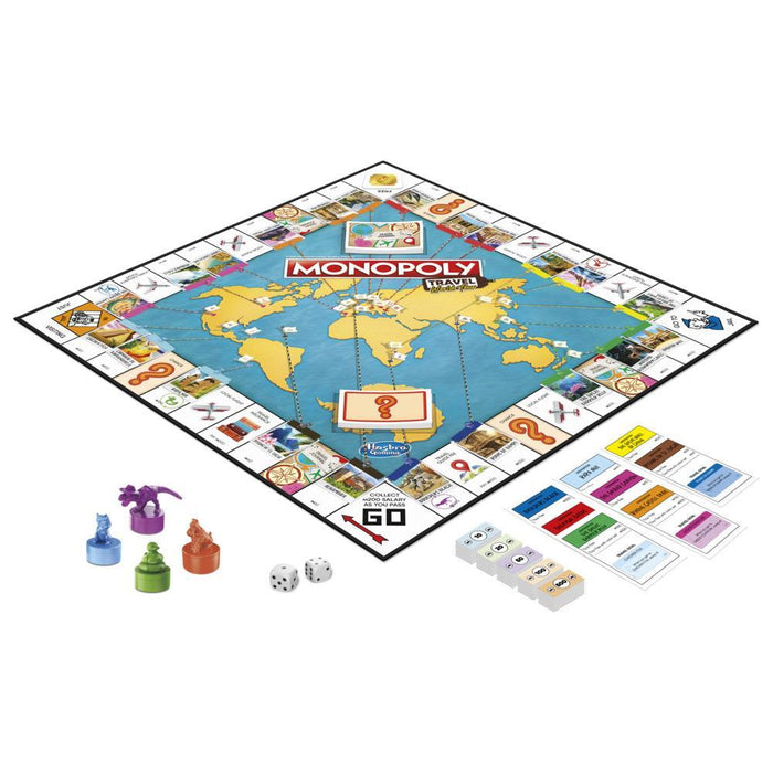 Monopoly: Travel World Tour Edition [Board Game, 2-4 Players]