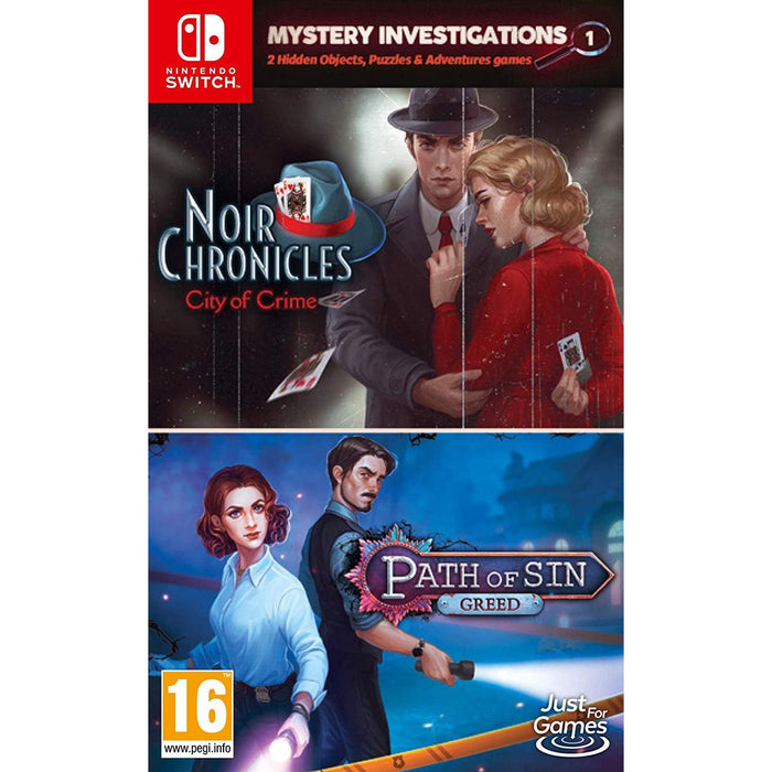 Mystery Investigations 1 - Noir Chronicles: City of Crime / Path Of Sin: Greed [Nintendo Switch]