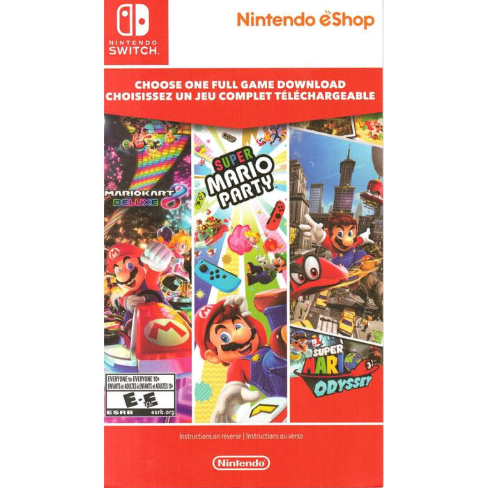Nintendo Player’s Choice Mario Full Game Download Cards for Nintendo Switch [Nintendo Switch Accessory]