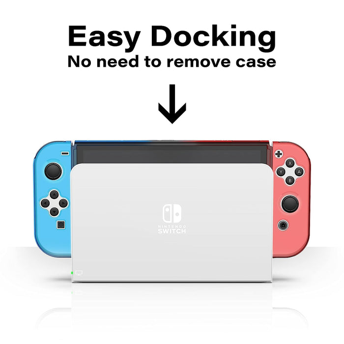 Nyko Thin Case for Nintendo Switch OLED - Red & Blue [Nintendo Switch Accessory]