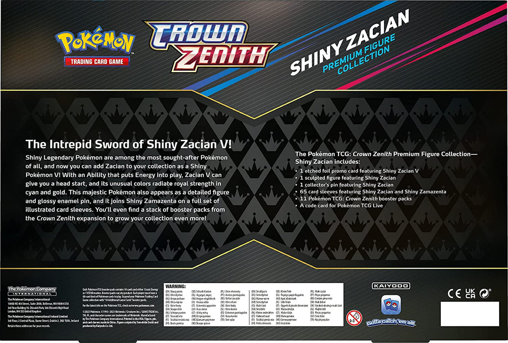 Pokemon TCG: Crown Zenith Premium Figure Collection - Shiny Zacian