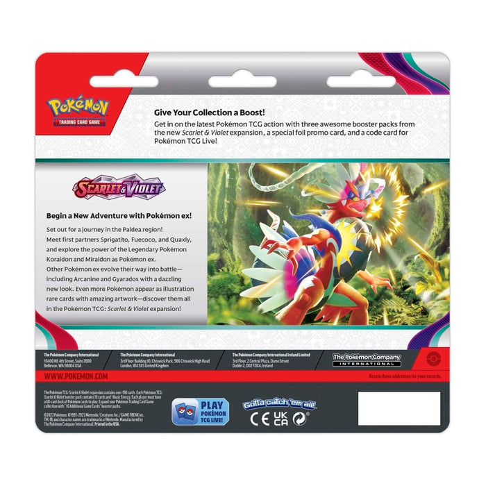 Pokemon TCG: Scarlet & Violet 3 Booster Packs & Dondozo Promo Card