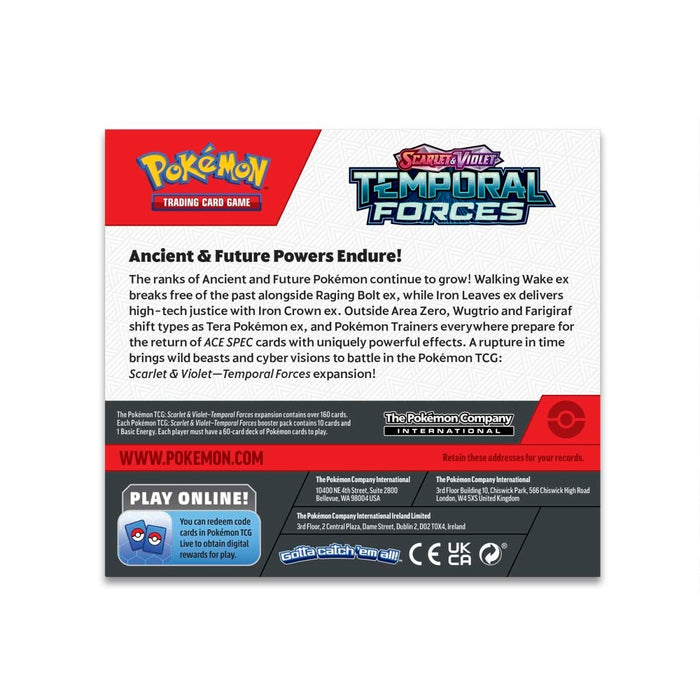 Pokemon TCG:  Scarlet and Violet - Temporal Forces Booster Display Box - 36 Packs