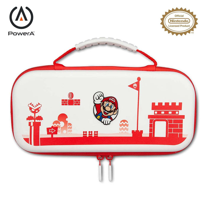 PowerA Protection Case for Nintendo Switch - OLED Model, Nintendo Switch or Nintendo Switch Lite - Mario Red/White [Nintendo Switch Accessory]