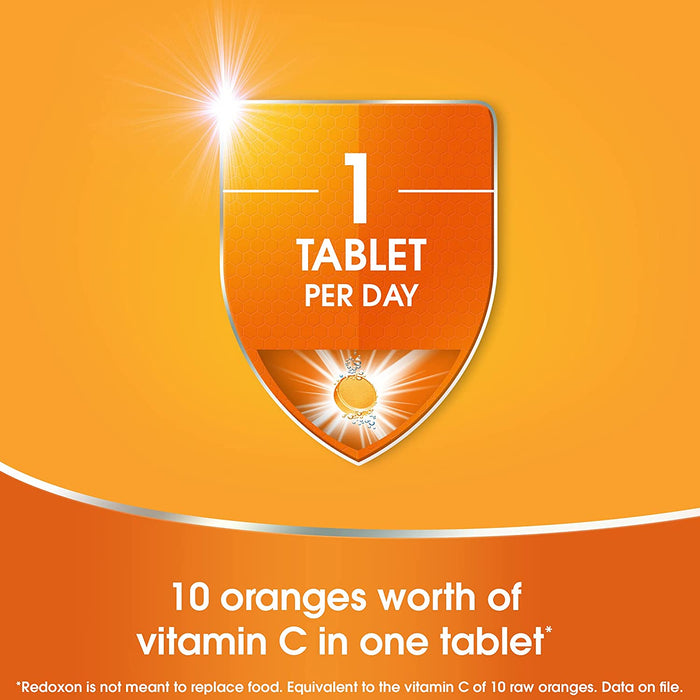 Redoxon Double Action Effervescent Tablets - Vitamin C 1000mg and Zinc 10mg - 4 x 15 Count [Healthcare]