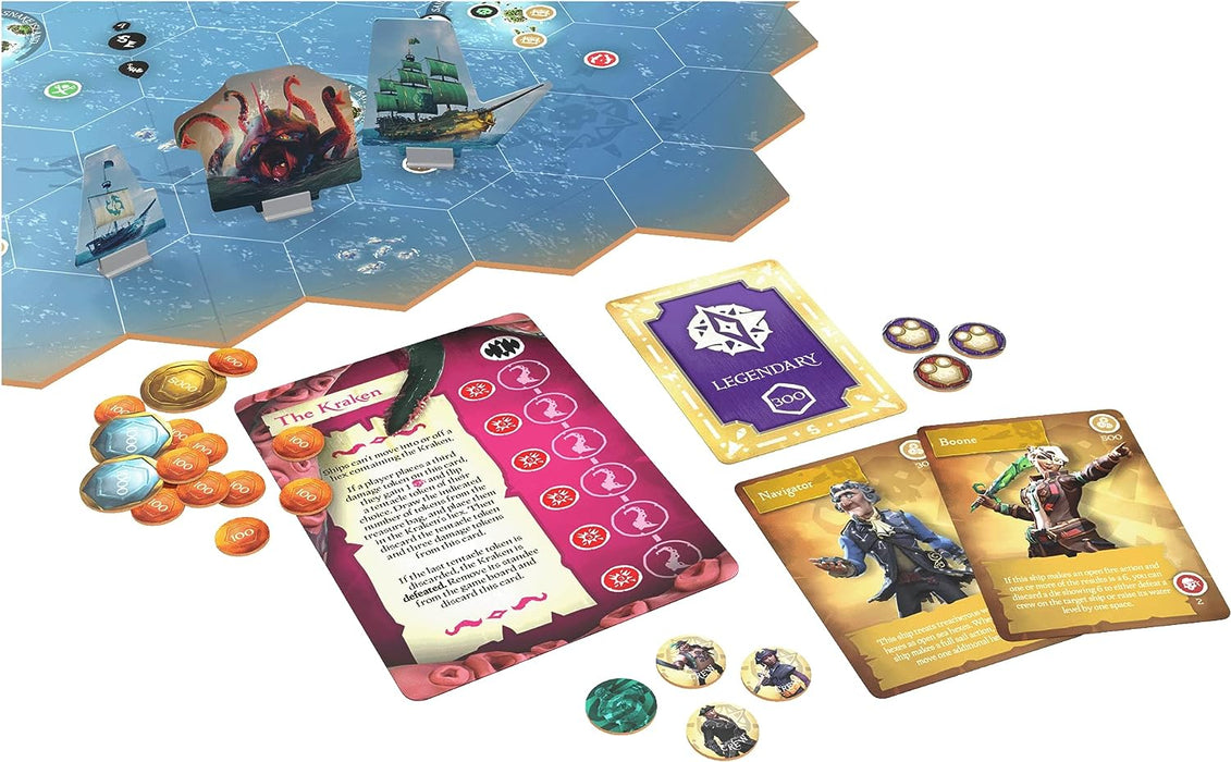 Sea of Thieves: Voyage of Legends [Board Game, 2-4 Players]