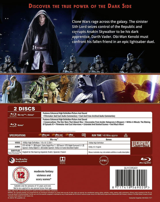 Star Wars: Episode III - Revenge of the Sith [Blu-Ray]