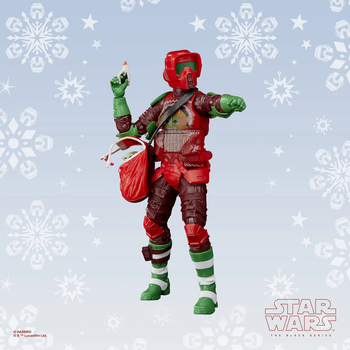 Star Wars: The Black Series - 6-Inch Scout Trooper (Holiday Edition) and Grogu in Holiday-Themed Bag [Toys, Ages 4+]