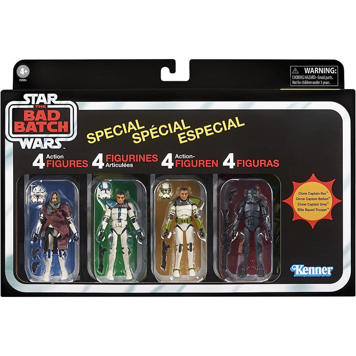 Star Wars: The Vintage Collection - Star Wars: The Bad Batch Special 4-Pack 3.75-inch-Scale Action Figures [Toys, Ages 4+]