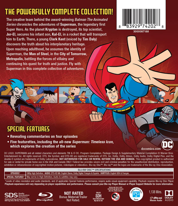 Superman: The Complete Animated Series - Seasons 1-3 [Blu-ray Box Set]