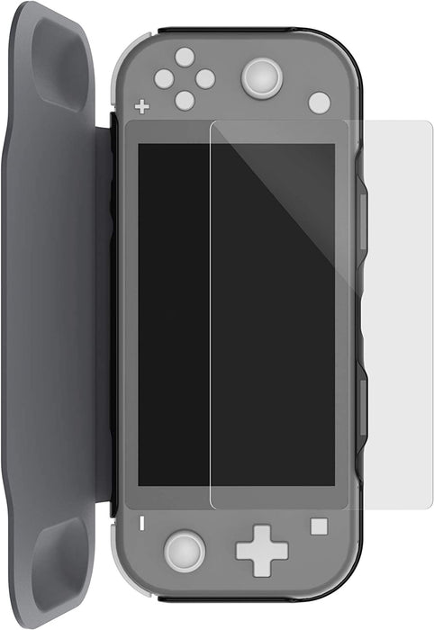 Surge Nintendo Switch Lite Flip Cover Case - Grey [Nintendo Switch Accessory]