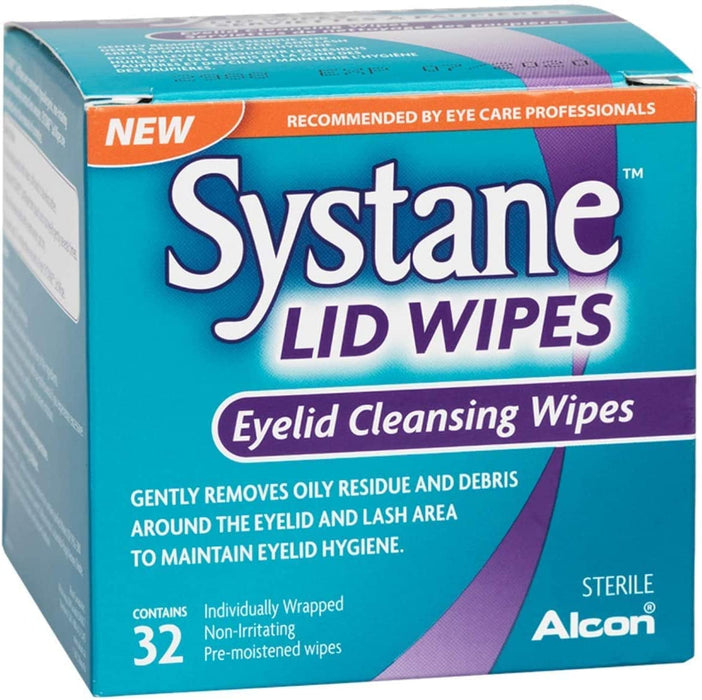Systane Lid Wipes - Eyelid Cleansing Wipes - 3 Pack - 3 x 32 Wipes [Healthcare]
