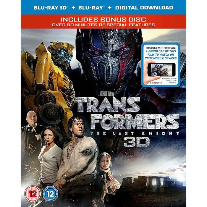 Transformers: The Last Knight 3D [3D + 2D Blu-ray + Digital]