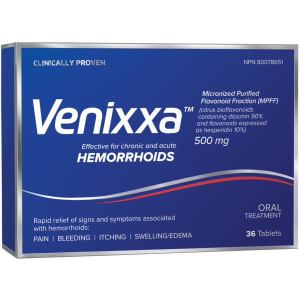Venixxa for Hemorrhoids 500MG - 36 Tablets [Healthcare]