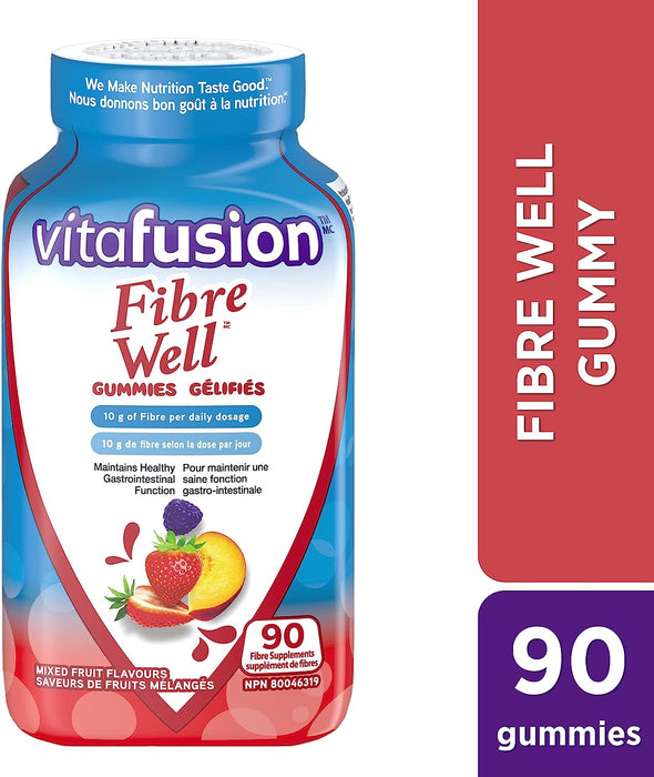 Vitafusion Fibre Well Fibre Supplement Gummies - 90 Gummies [Healthcare]