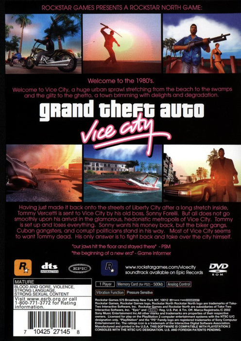 Grand Theft Auto: Vice City [PlayStation 2]
