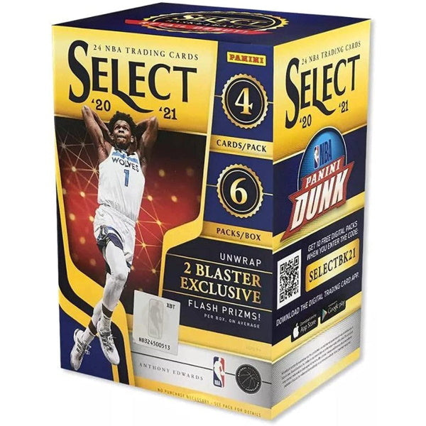 2020/2021 Panini Select NBA Basketball Blaster Box - 6 Packs